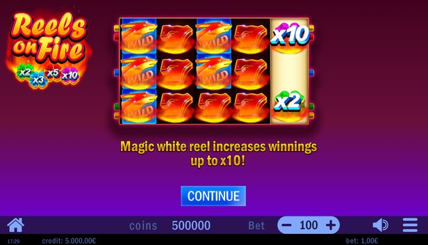 reels on fire slot