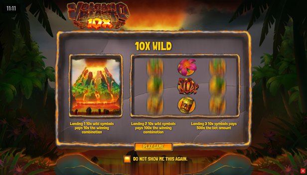 Volcano Blast 10X slot