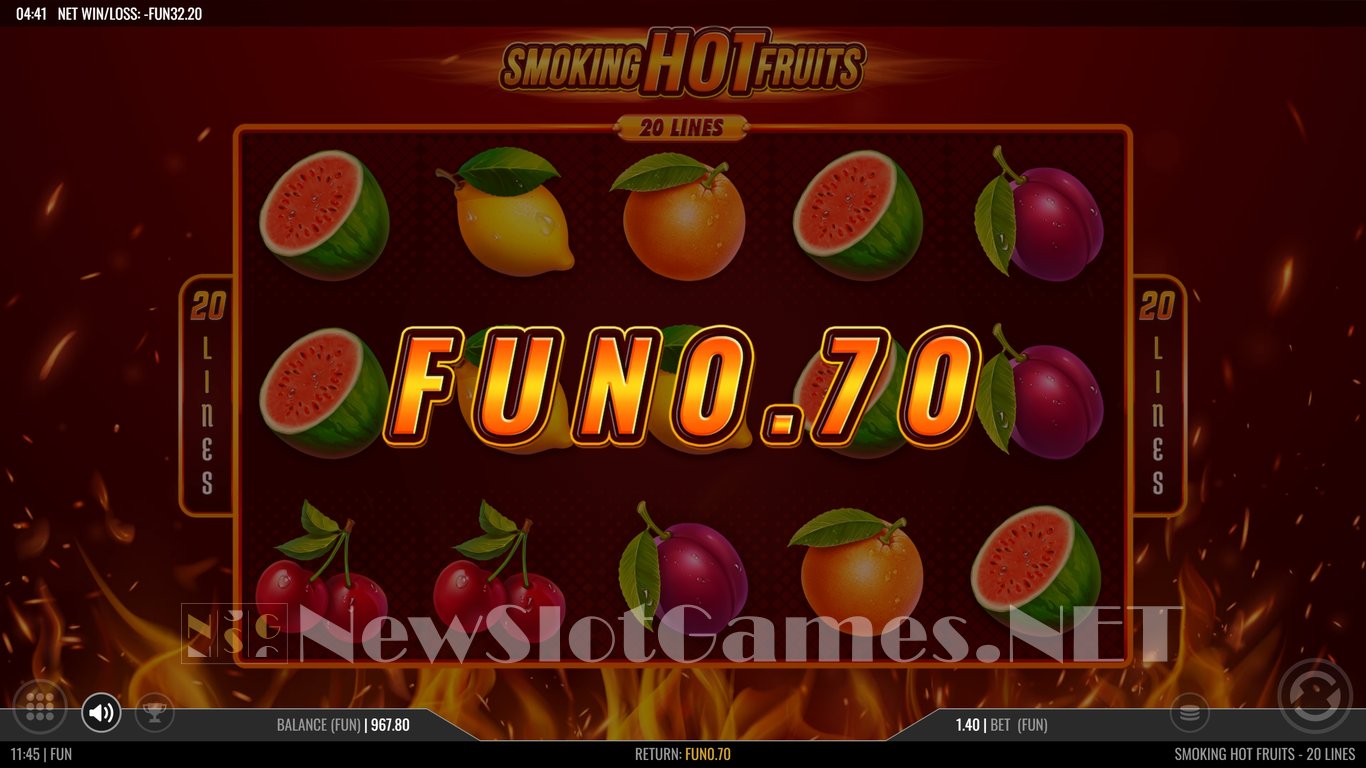 Smoking Hot Fruits 20 Slot 1x2gaming Review 2023 And Free Demo Game