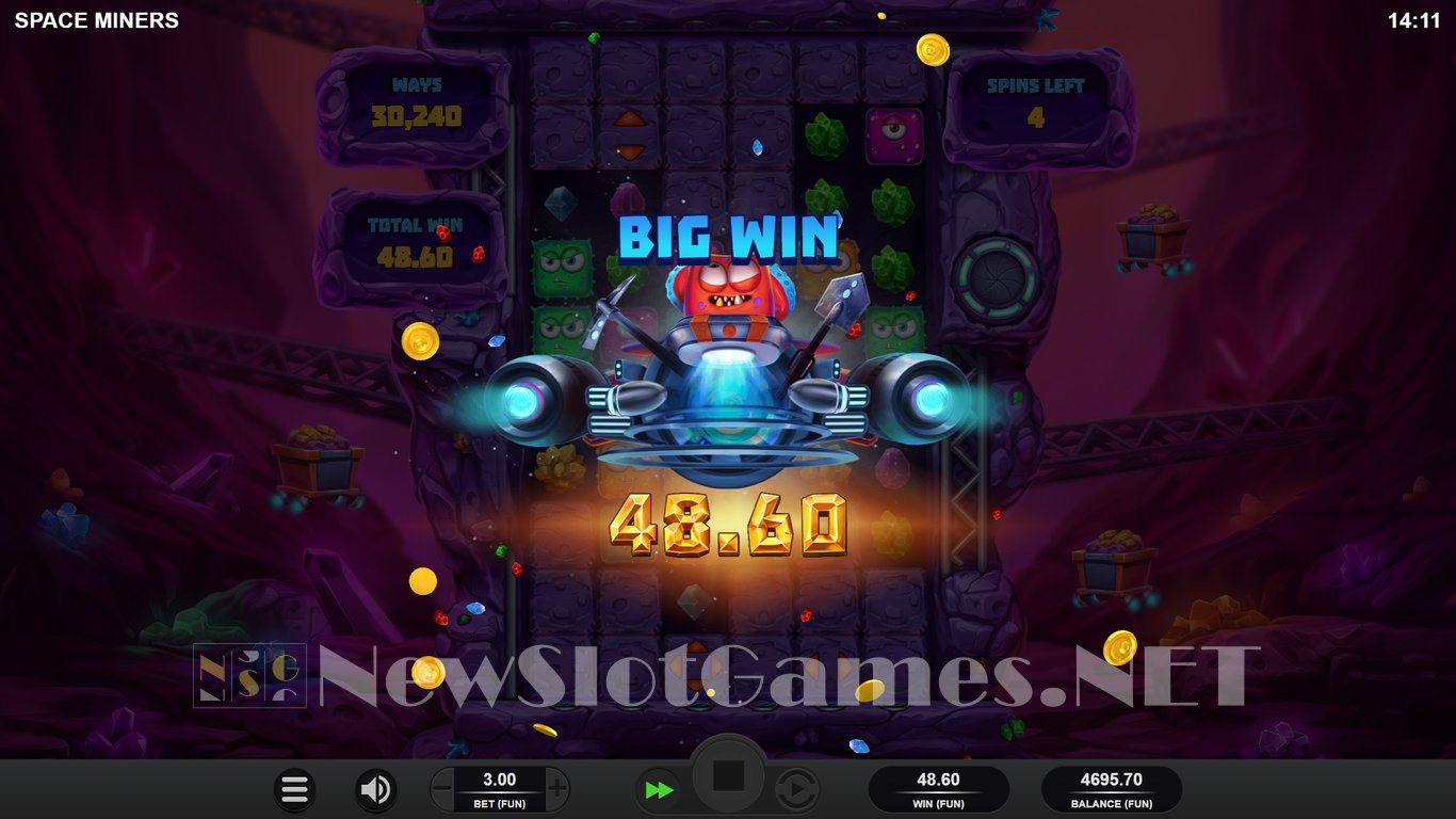 Space Miners Slot (Relax Gaming) Review 2024 & Demo Game