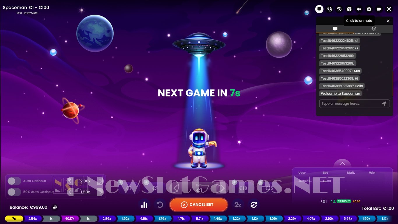 Spaceman revolutionises slots with a new Crash mechanic