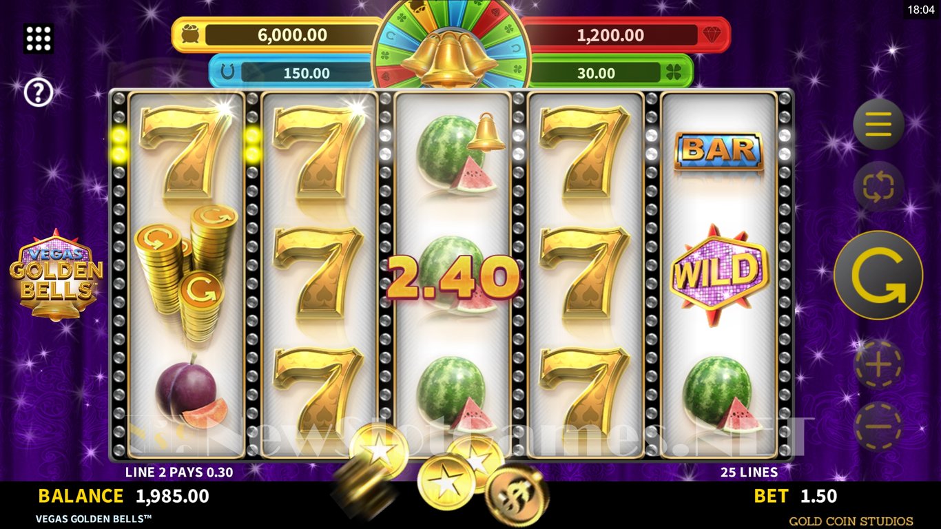 Vegas Golden Bells Slot (Microgaming) Review 2024 & Demo Game