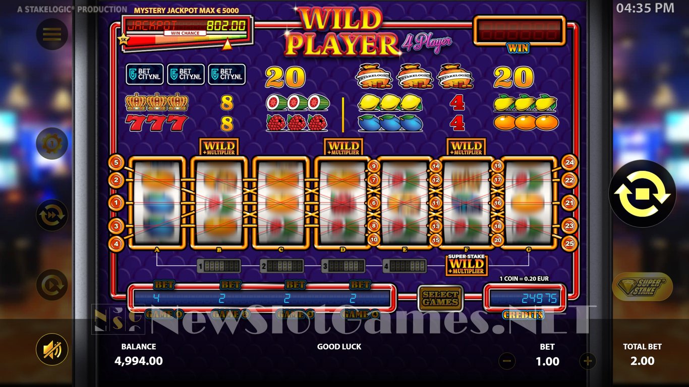 Wild Player 4 Player Slot Stakelogic Review 2023 And Demo Game
