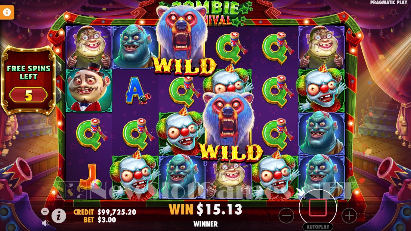 Zombie Carnival Slot (Pragmatic Play) Review 2024 & Demo Game