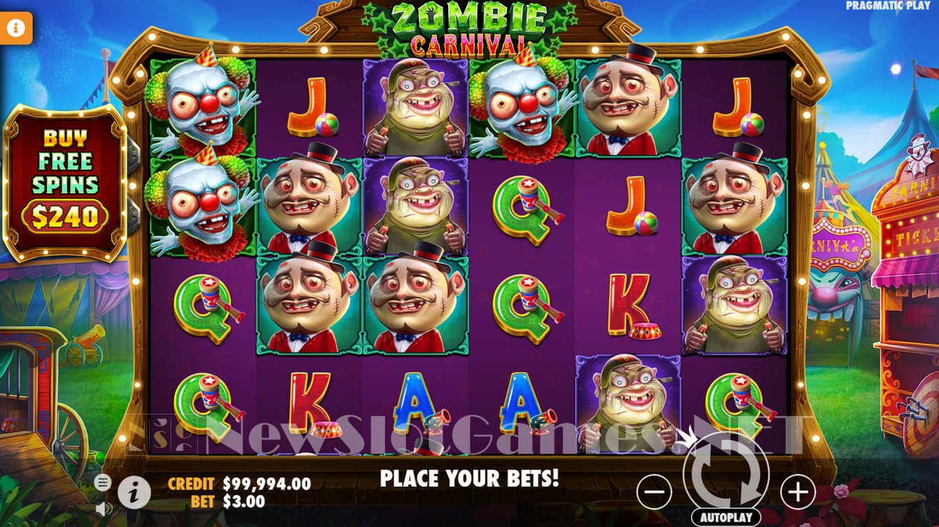 Zombie Carnival Slot (Pragmatic Play) Review 2024 & Demo Game