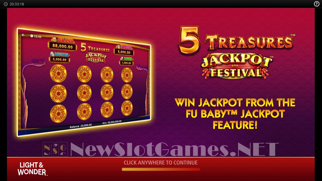 5 Treasures Jackpot Festival