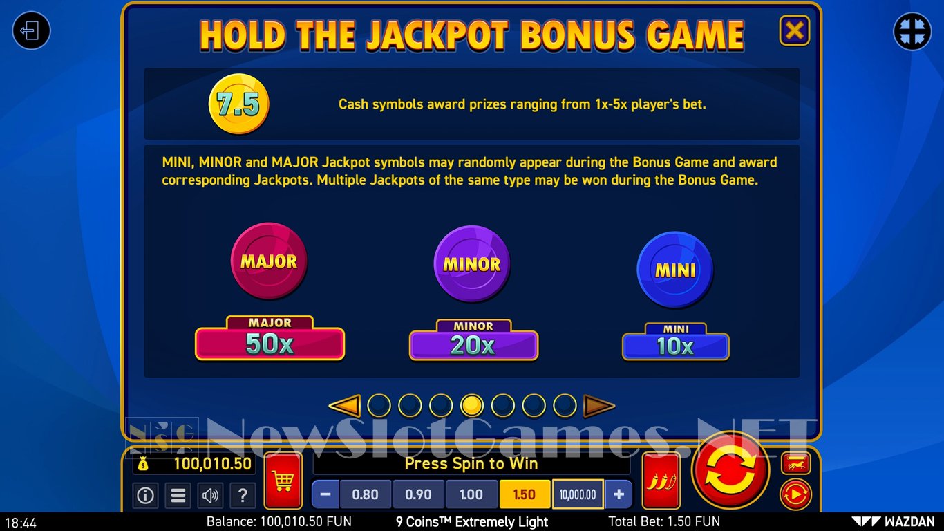 9 Coins™ Extremely Light Slot (Wazdan) Review 2024 & Demo Game