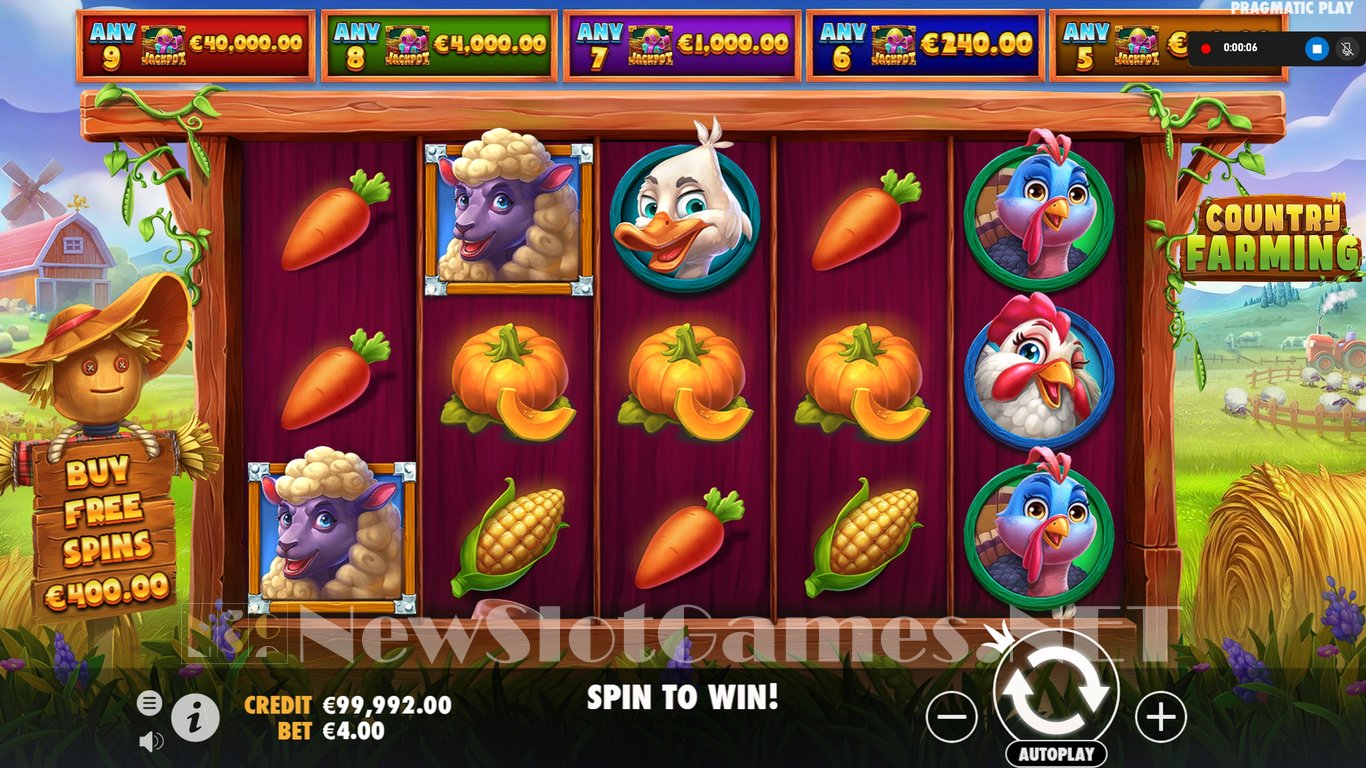 Country Farming Slot (Pragmatic Play) Review 2024 & Demo Game