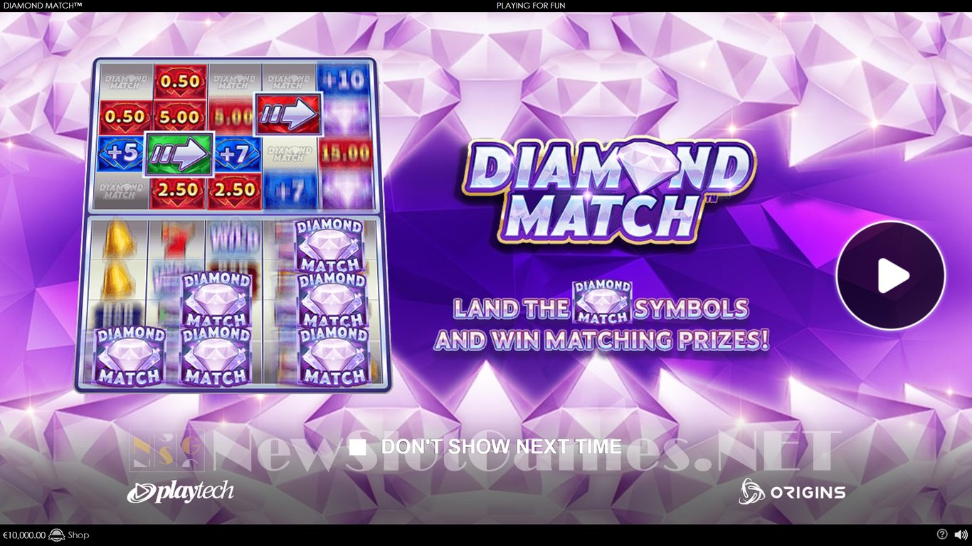 Diamond Match Slot (Playtech) Review 2024 & Demo Game