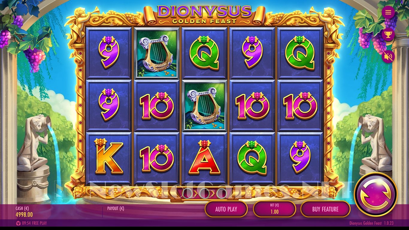 Dionysus Golden Feast Slot (Thunderkick) Review 2024 & Demo Game