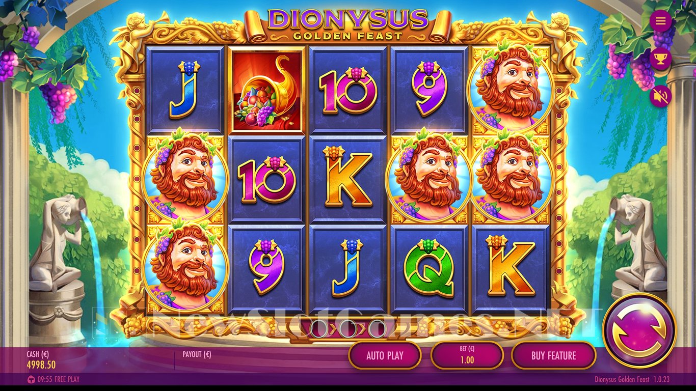 Dionysus Golden Feast Slot (Thunderkick) Review 2024 & Demo Game