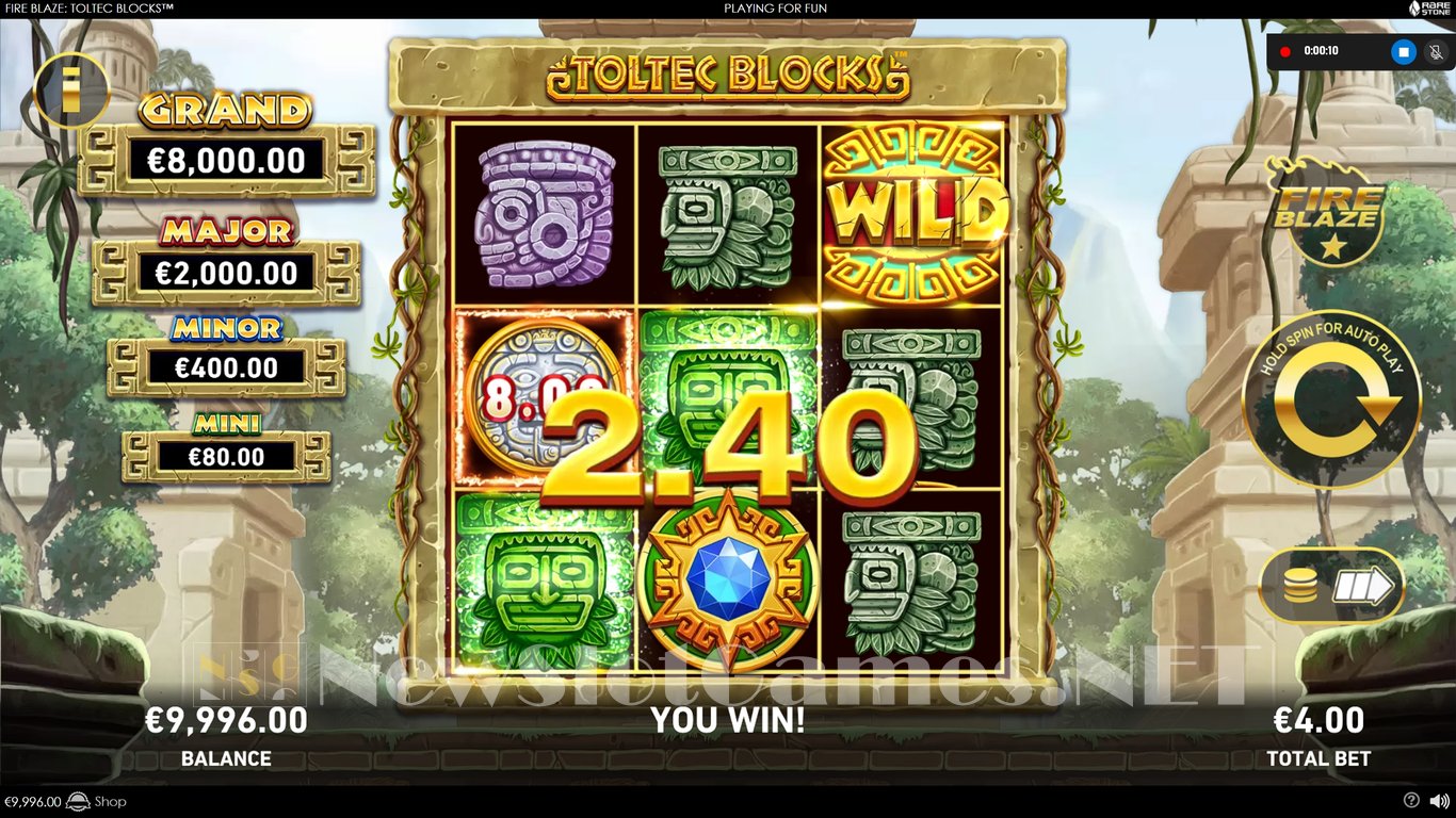 Fire Blaze: Toltec Blocks slot