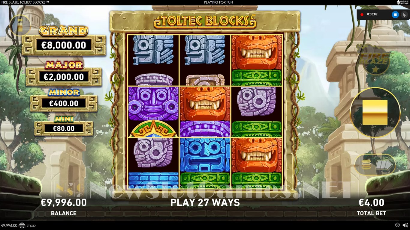 Fire Blaze Toltec Blocks Slot (Playtech) Review 2024 & Demo Game