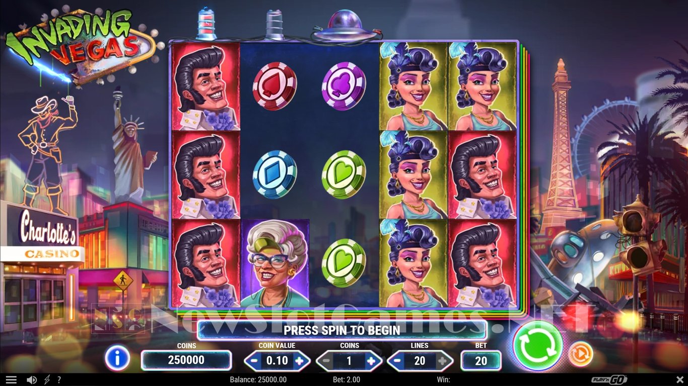 Invading Vegas Slot (Play'n GO) Review 2024 & Demo Game