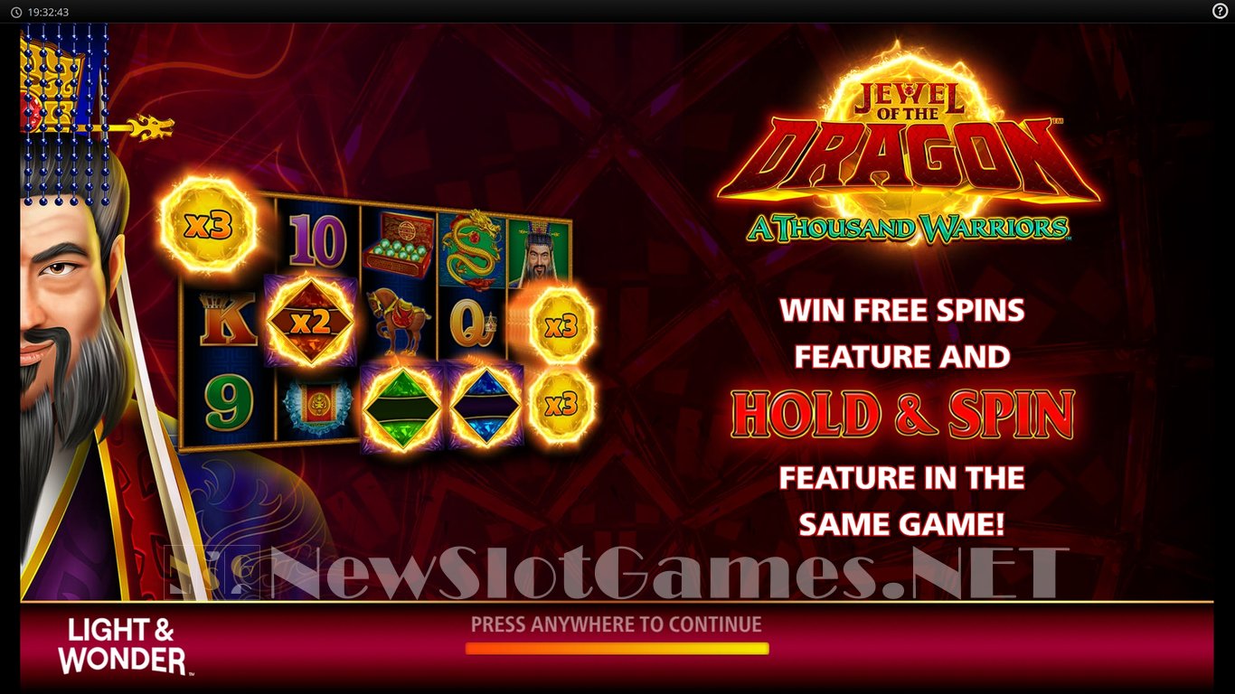 Jewel of the Dragon: A Thousand Warriors Slot (Light & Wonder) Review 2024  & Demo Game