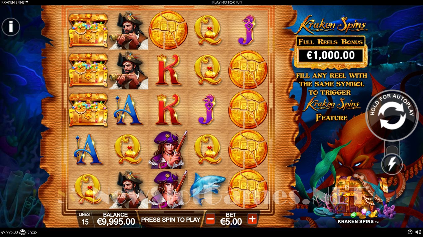 Kraken Spins Slot Review & Demo by Playtech - Play Free Online