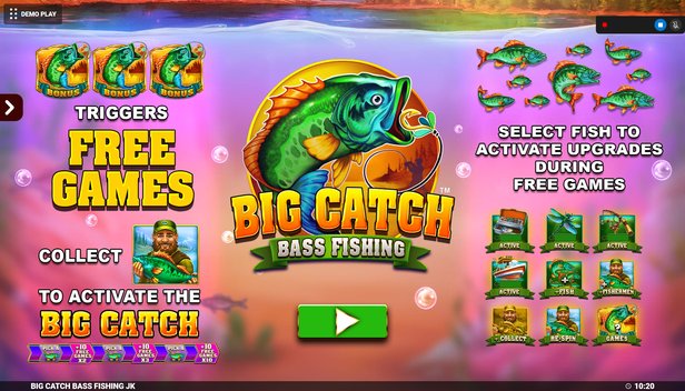 Big Catch Bass Fishing Jackpot King Slot (Blueprint Gaming) Review