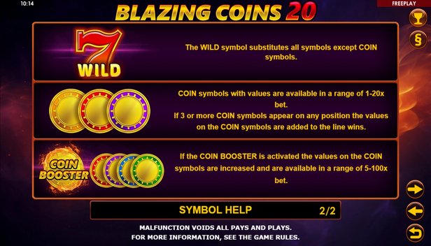 Blazing Coins 20