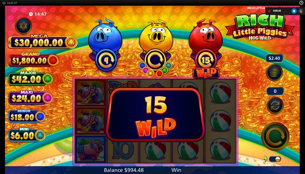 Multiple JACKPOTS !! Amazing ! Rich Little Piggies Slot 🤑 