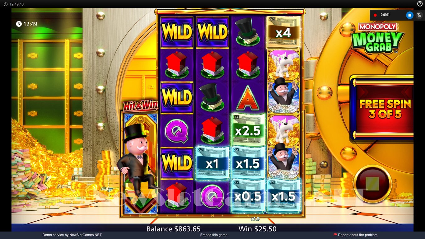 Monopoly Money Grab Slot (Light & Wonder) Review 2024 & Demo Game