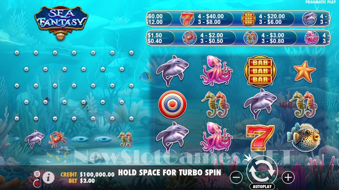 Sea Fantasy Slot (Pragmatic Play) Review 2024 & Demo Game