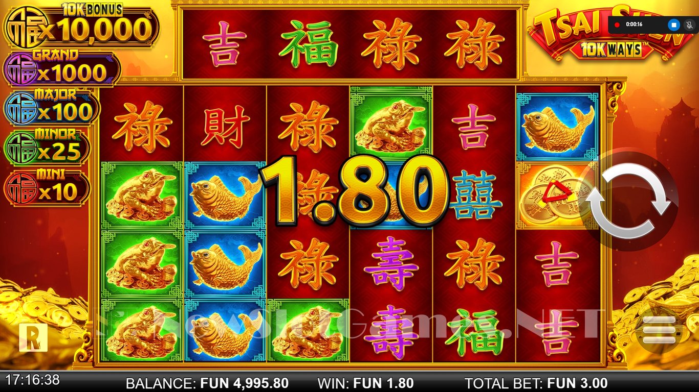 Tsai Shen 10k Ways Slot (Relax Gaming) Review 2024 & Demo Game