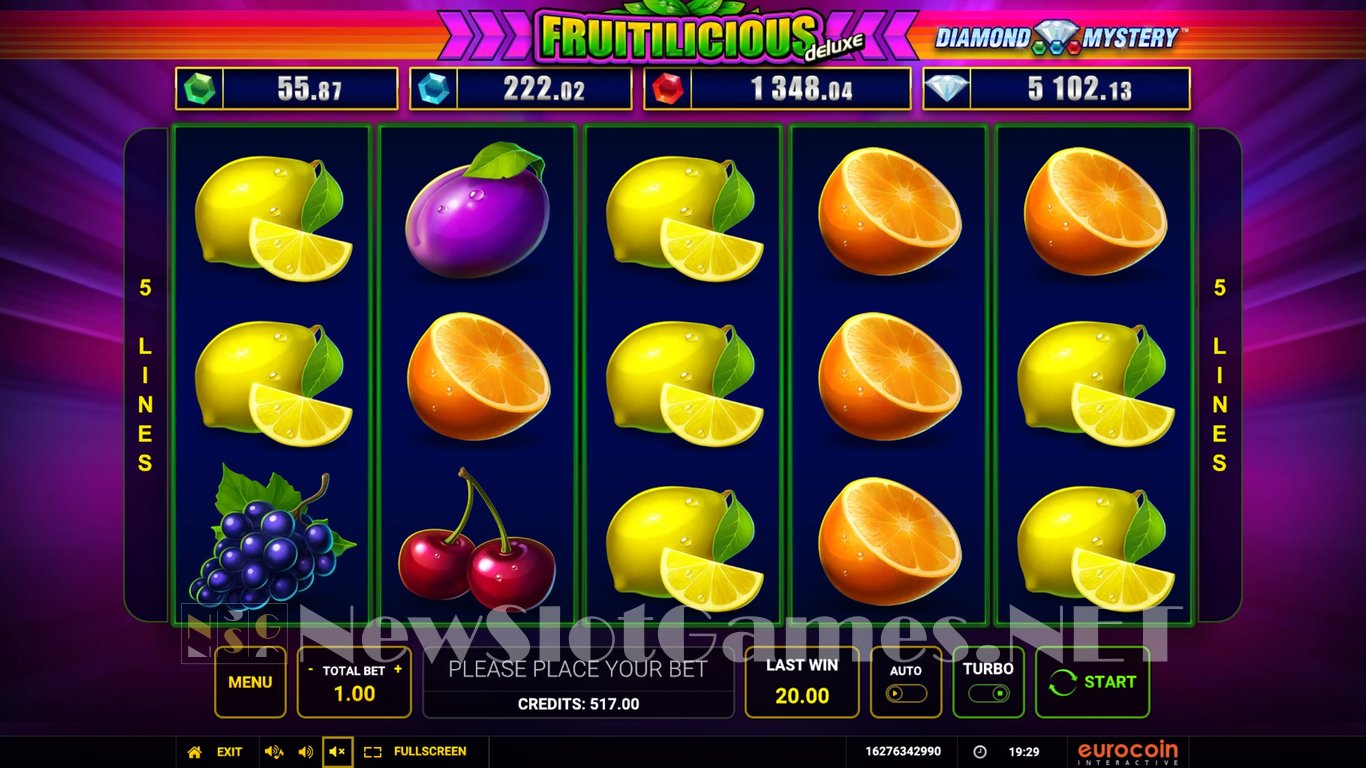 Diamond Mystery Fruitilicious Deluxe Slot (Greentube) Review 2024 ...