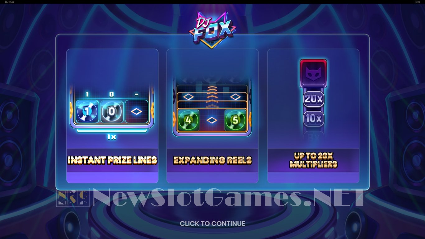 DJ Fox Slot (Push Gaming) Review 2024 & Demo Game