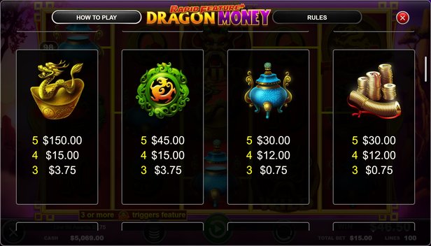 Rapid Feature Dragon Money