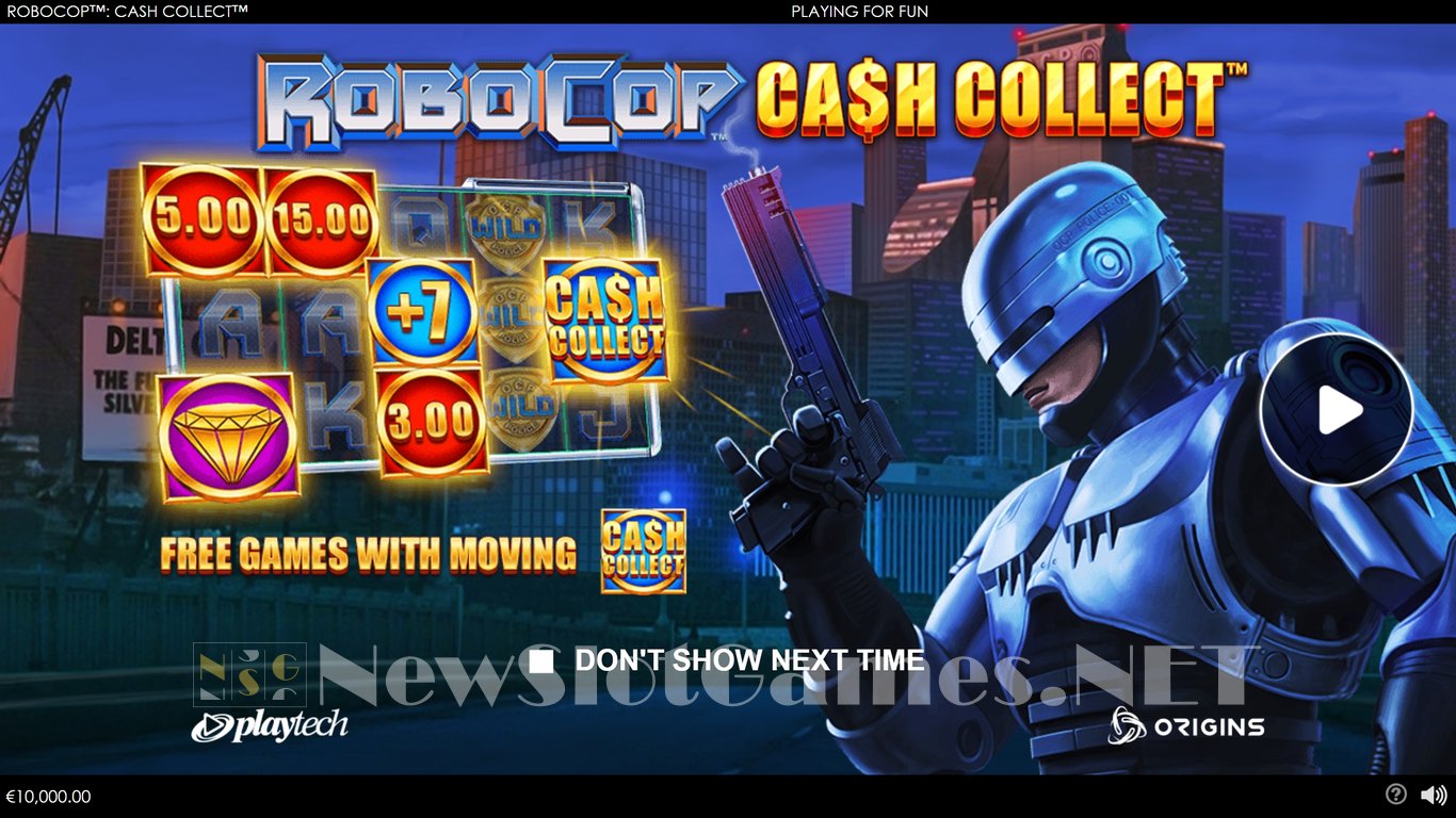 Robocop Cash Collect Slot (Playtech) Review 2024 & Demo Game