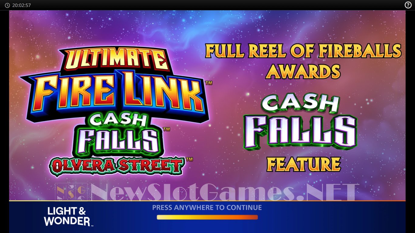 Ultimate Fire Link Cash Falls Olvera Street (Light & Wonder) Slot ...